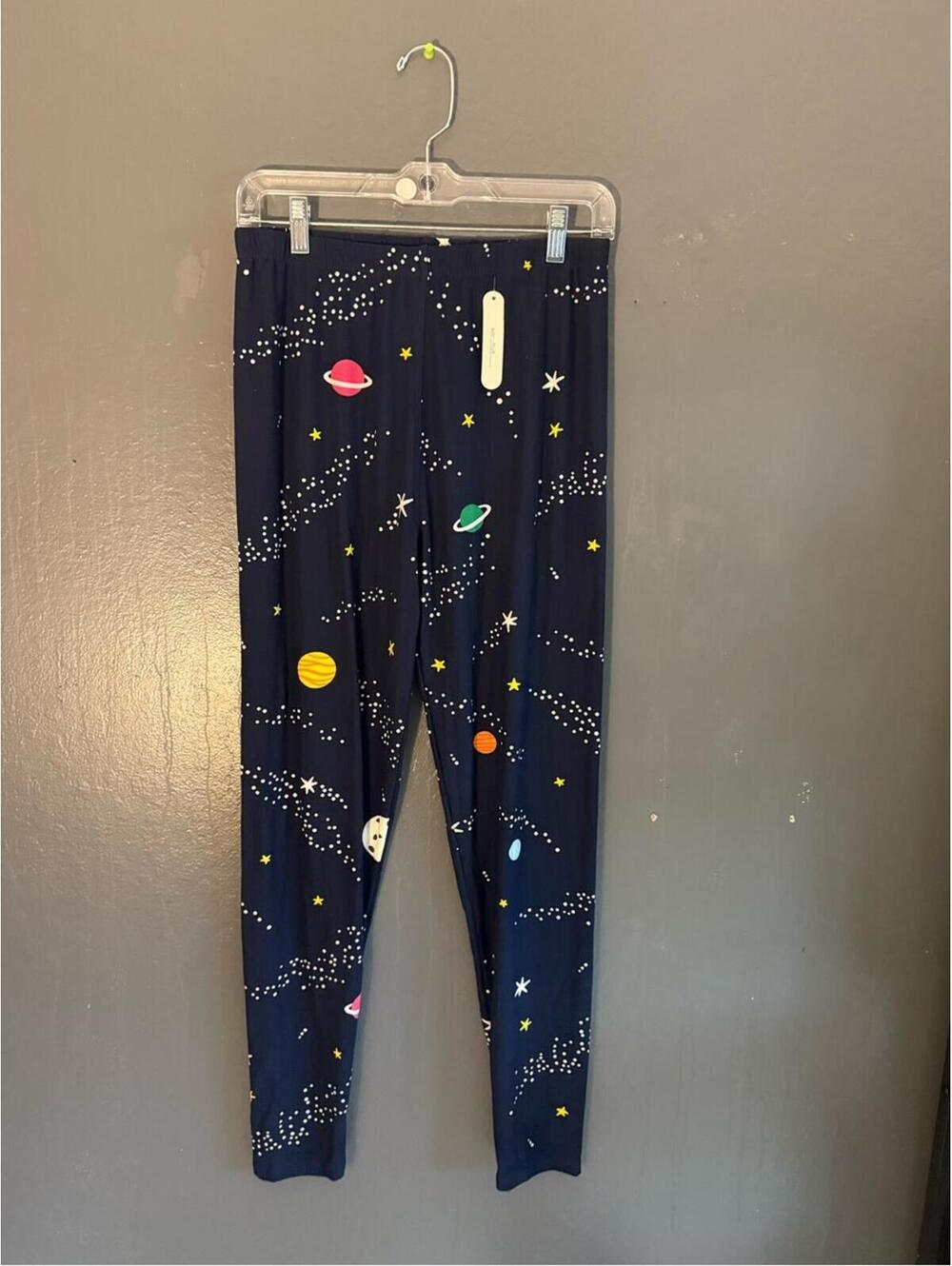 Eevee Women’s Navy Space Print Ankle Leggings with Tags